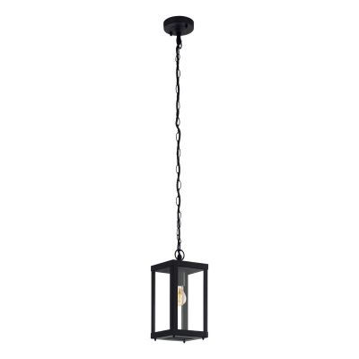 Lampă exterior neagră din oțel, Alihan, IP44