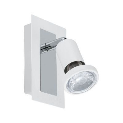 Spot LED de tavan alb din oțel, Tisha, con întrerupător