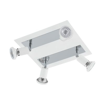 Spot LED de tavan alb din oțel, Tisha