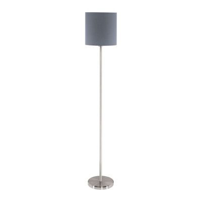 Lampadar gri din textil, Abano, con întrerupător