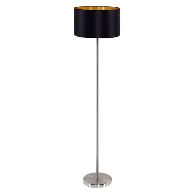 Lampadar auriu din textil, Terme, con întrerupător