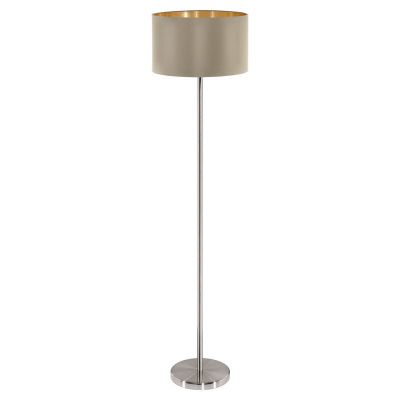Lampadar auriu din textil, Terme, con întrerupător