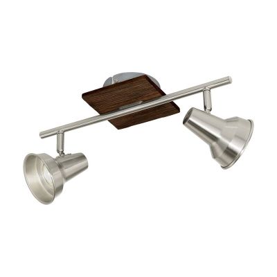 Spot LED de tavan maro din lemn, Olmo