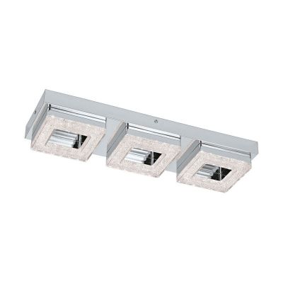 Aplică de perete crom din plastic, Arjo, 4W, LED 3000K