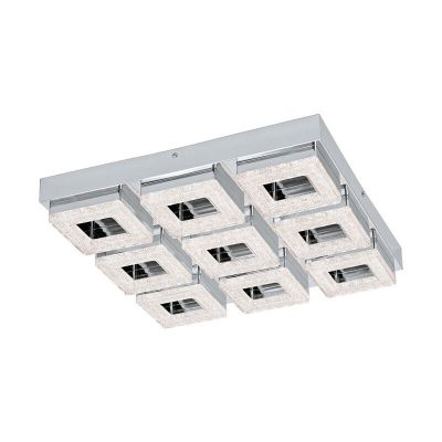 Aplică de perete crom din plastic, Arjo, 4W, LED 3000K