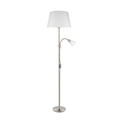 Lampă de citit nichel din textil, Arris, con întrerupător