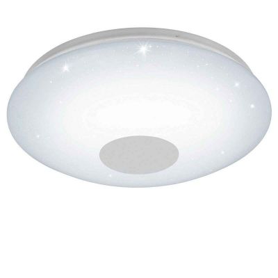 Plafonieră albă din plastic, Barbera, 30W, LED reglabil de la alb cald la alb rece