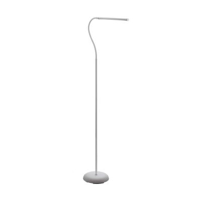 Lampadar alb din plastic, Brennan, 5W, LED 4000K, cu întrerupător tactil