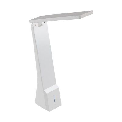 Lampă de birou albă din plastic, Chama, 1W, LED white switch, cu întrerupător tactil