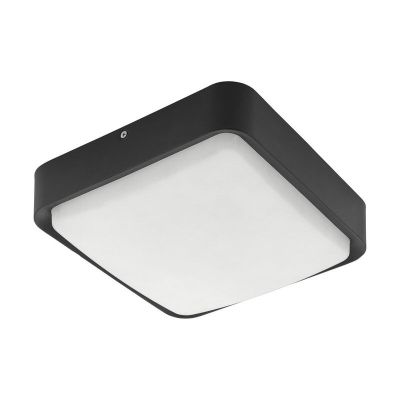 Lampă exterior neagră din aluminiu, Mace, IP44
