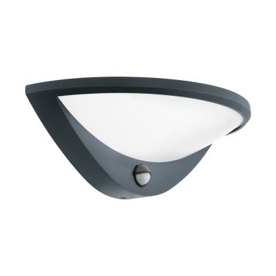 Aplică exterior cu senzor de mișcare antracit din aluminiu, Ryan, IP44