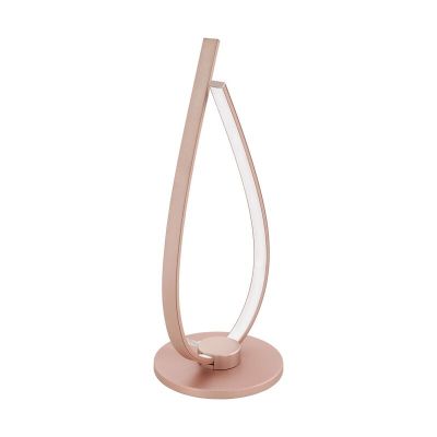 Lampă de masă aurie din aluminiu, Josef, 14W, LED 3000K, con întrerupător