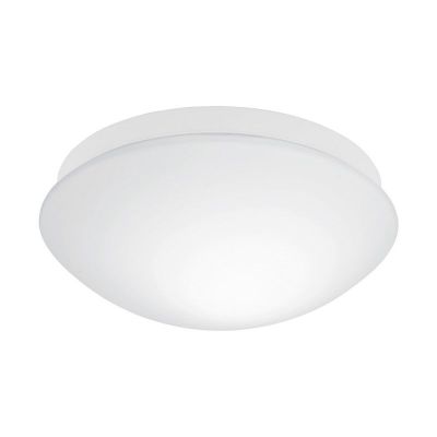 Plafonieră cu senzor albă din sticlă, Mees, IP44