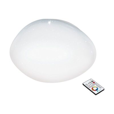 Lampă de tavan albă din oțel, Tyrell, 34W, LED reglabil de la alb cald la alb rece