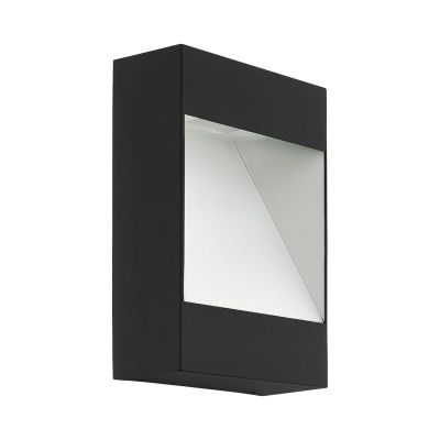 Lampă exterior antracit din aluminiu, Elvi, 10W, LED 3000K, IP44