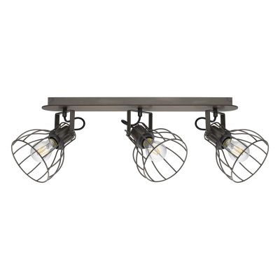 Spot LED de tavan maro din lemn, Tjarda