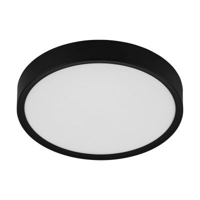 Lampă de tavan neagră din plastic, Jouk, 16W, LED 3000K