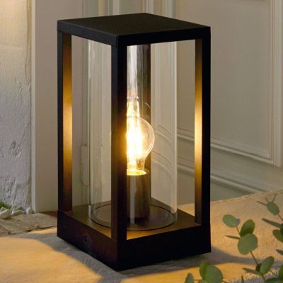 Lampă exterior neagră din aluminiu, Laszlo, IP54