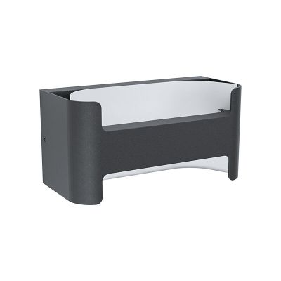 Lampă exterior neagră din aluminiu, Lard, 4,8W, LED 3000K, IP44