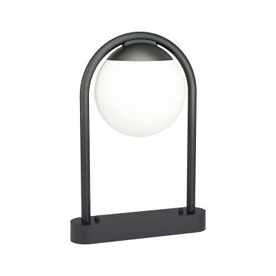 Lampă exterior neagră din oțel, Lynne, IP44