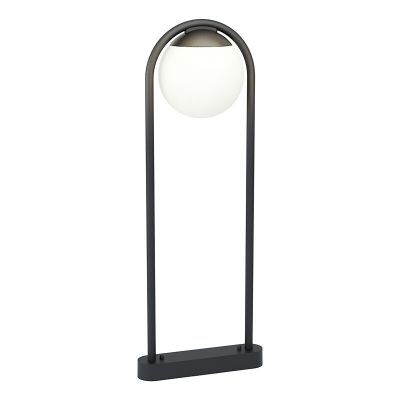 Lampă exterior neagră din oțel, Lynne, IP44