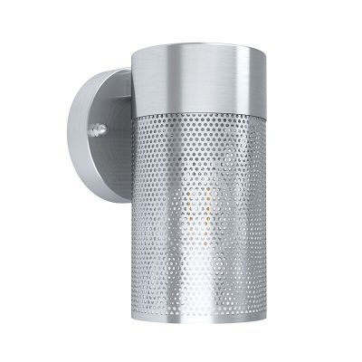 Lampă exterior argintie din oțel inoxidabil, Liliane, IP44