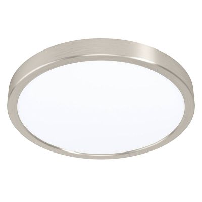 Plafonieră smart nichel din plastic, Geraldo, 19,5W, LED reglabil de la alb cald la alb rece, IP44