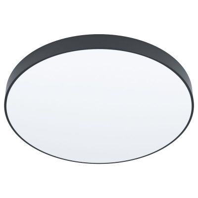 Aplică tavan neagră din oțel, Zippora, 24W, LED reglabil de la alb cald la alb rece