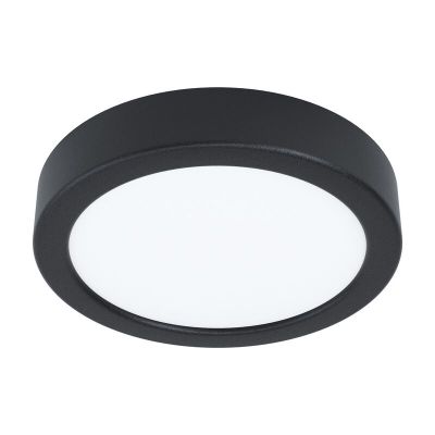 Plafonieră neagră din oțel, Pascale, 10W, LED 3000K