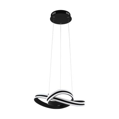 Lustră neagră din oțel, Marigje, 18W, LED 3000K