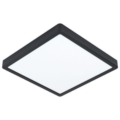 Plafonieră baie neagră din oțel, Pascale, 20W, LED 3000K, IP44