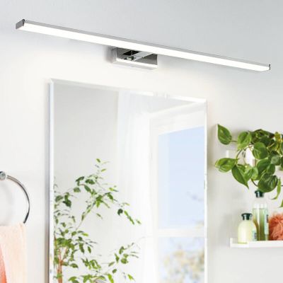 Lampă cu senzor crom din plastic, Nancy, 13,5W, LED 4000K, IP44