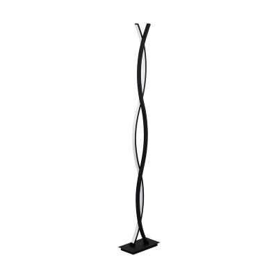 Lampadar negru din aluminiu, Arantxa, 32W, LED 3000K, con întrerupător