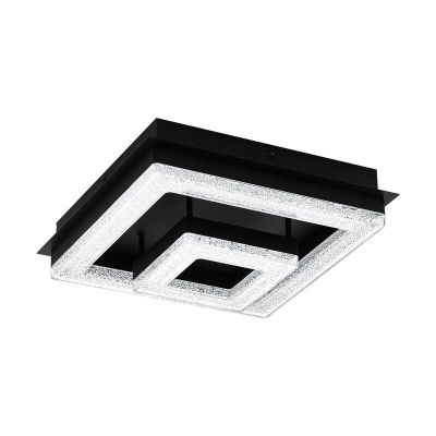 Lampă de tavan neagră din oțel, Arjo, 12W, LED 3000K