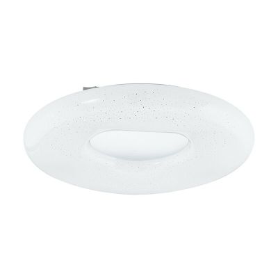 Lampă de tavan albă din oțel, Ziya, 24W, LED reglabil de la alb cald la alb rece