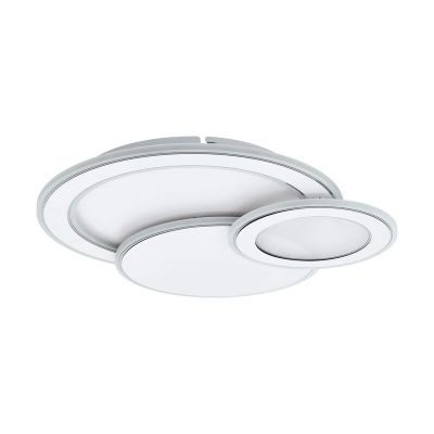 Lampă de tavan albă din oțel, Everdina, 11W, LED reglabil de la alb cald la alb rece
