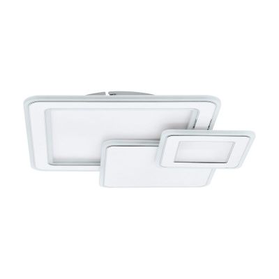 Lampă de tavan albă din oțel, Everdina, 12W, LED reglabil de la alb cald la alb rece