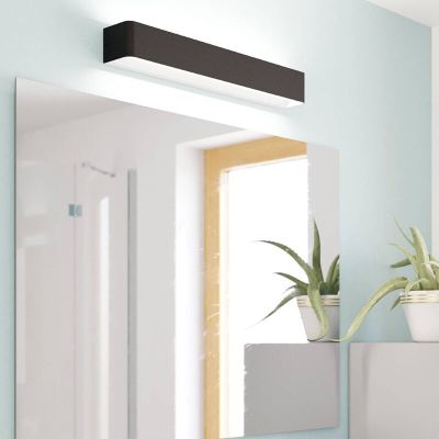 Aplică baie neagră din aluminiu, Rafael, 26,5W, LED 3000K, IP44