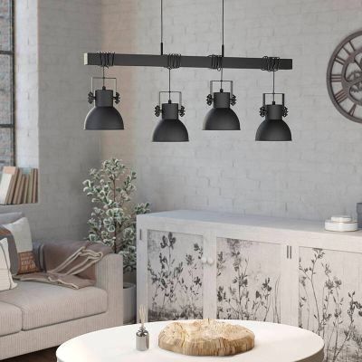 Lustră neagră din aluminiu, Liane
