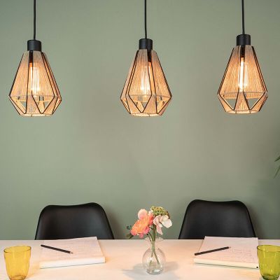 Lustră maro din textil, Yessica