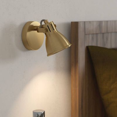 Spot de perete auriu din aluminiu, Tinke