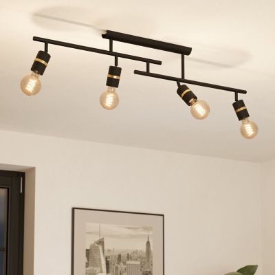 Spot LED de tavan negru din aluminiu, Jelger