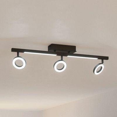 Spot LED de tavan negru din aluminiu, Madelinde, 3,2W, LED 3000K