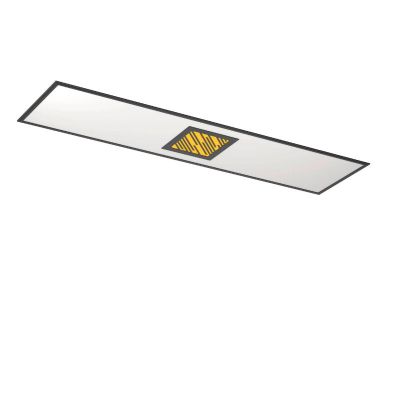 Plafonieră neagră din aluminiu, Vinesh, 35W, LED RGBW, dimmabil în 3 trepte