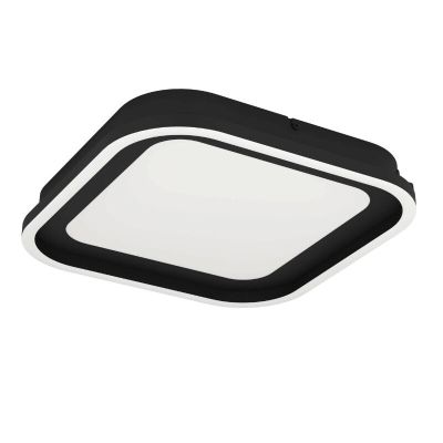 Plafonieră neagră din aluminiu, Thijn, 11W, LED reglabil de la alb cald la alb rece, dimmabil în 3 trepte