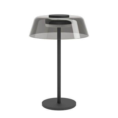 Lampă de masă neagră din oțel, Arroyo, 7,2W, LED RGBW