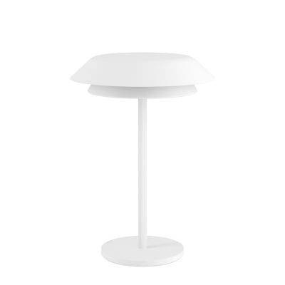 Lampă de masă albă din oțel, Arroyo, 7,2W, LED RGBW