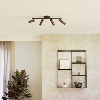 Spot LED de tavan bronz din oțel, Valproto, 5W, LED white switch
