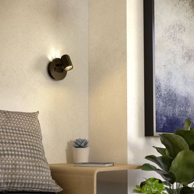 Spot de perete bronz din oțel, Montemurro, 3,7W, LED 3000K, con întrerupător