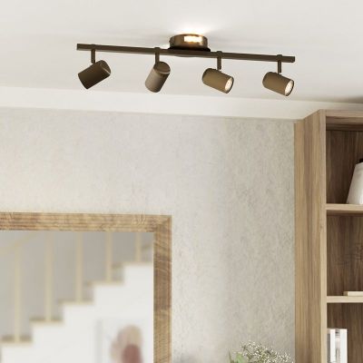 Spot LED de tavan bronz din oțel, Montemurro, 3,7W, LED white switch
